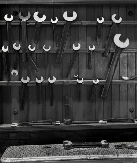 Wrenches, Chestnut Hill Pumping Stations, MWRA, Boston, MA, 1992 © Tillman Crane